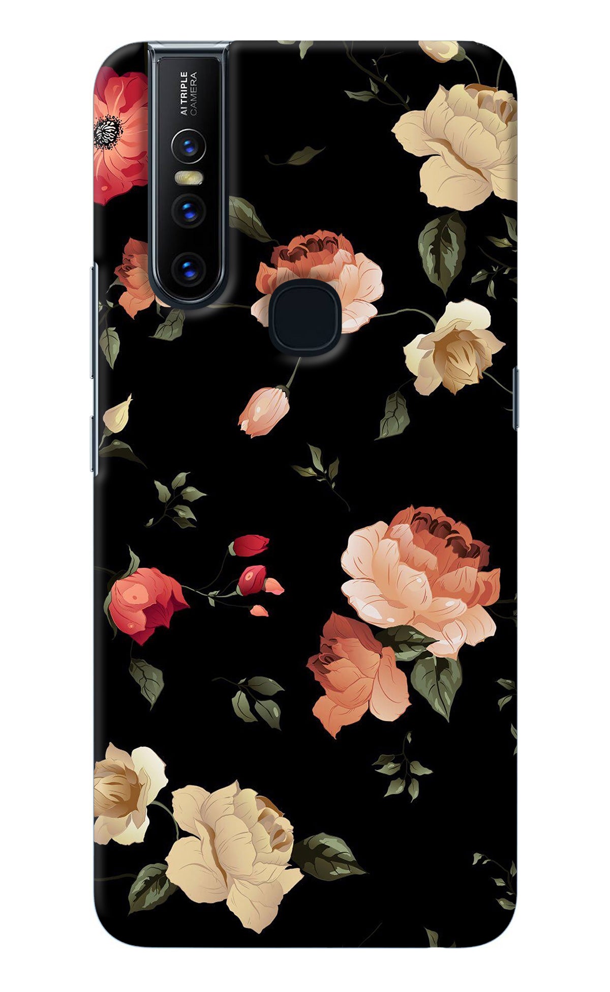 Flowers Vivo V15 Back Cover