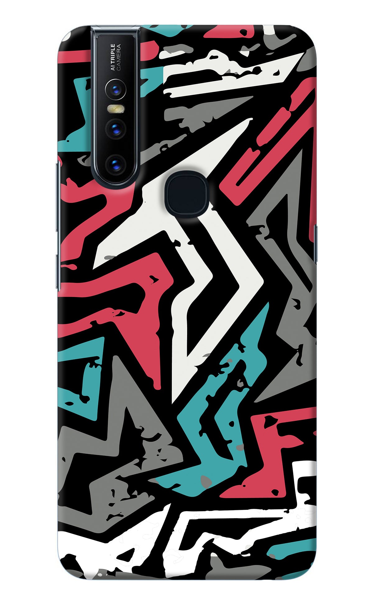 Geometric Graffiti Vivo V15 Back Cover