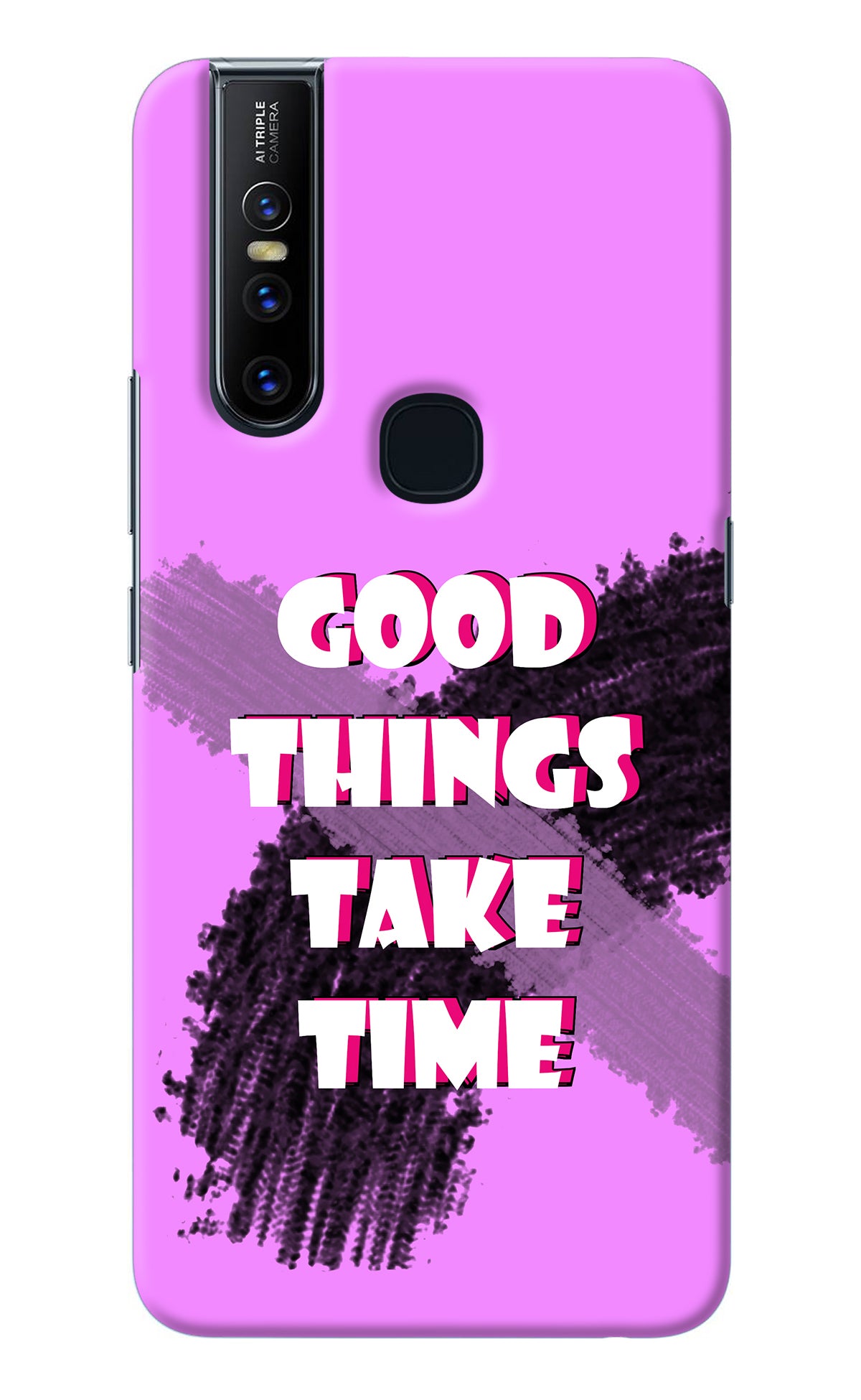 Good Things Take Time Vivo V15 Back Cover