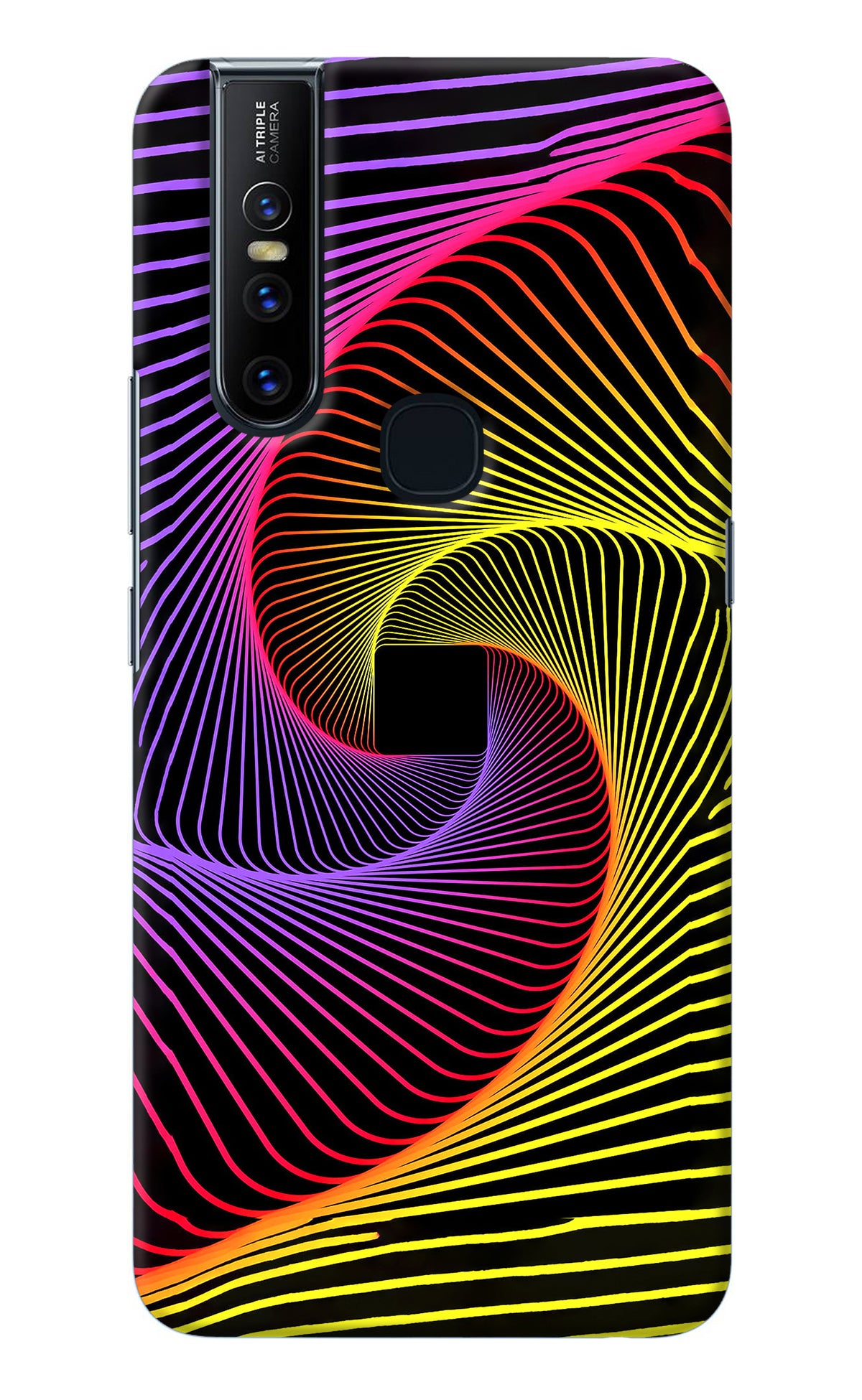 Colorful Strings Vivo V15 Back Cover