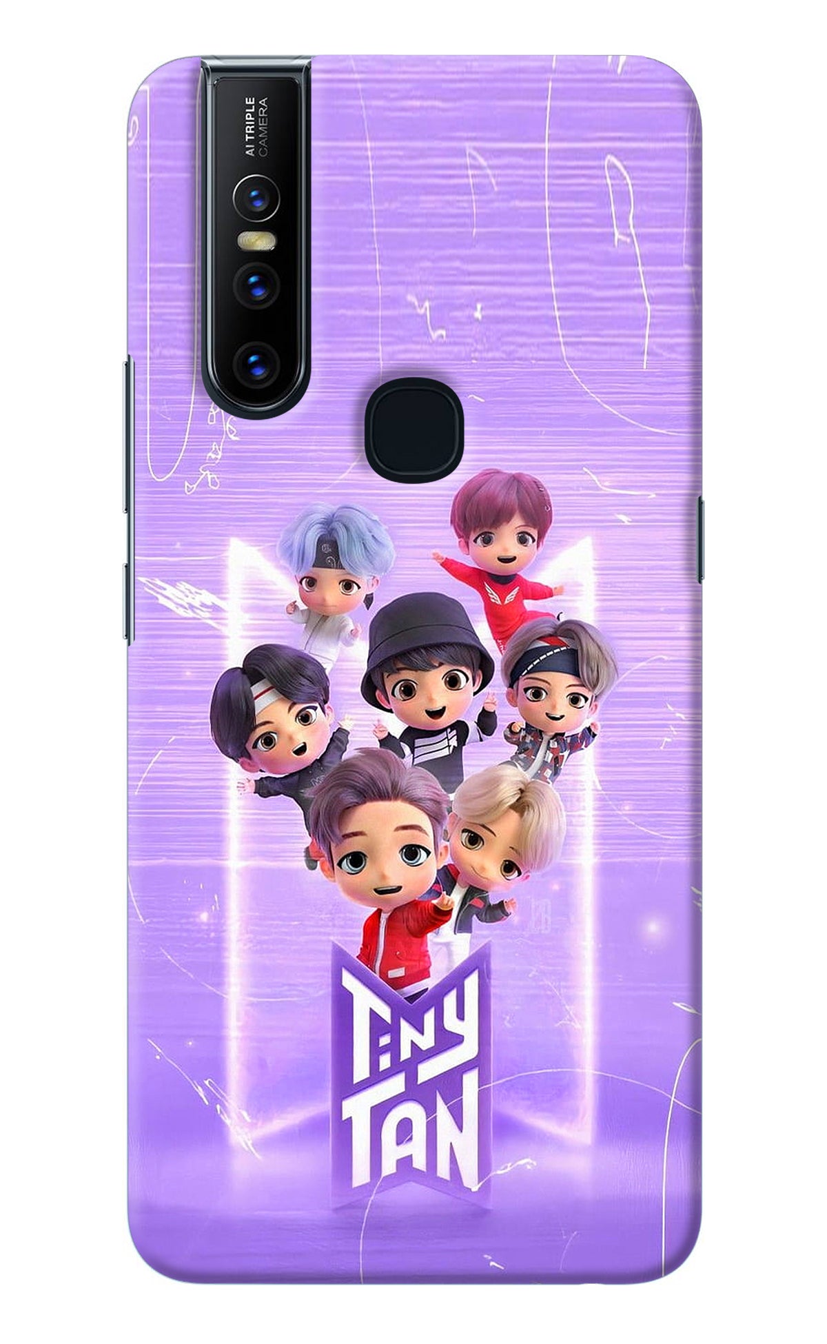 BTS Tiny Tan Vivo V15 Back Cover