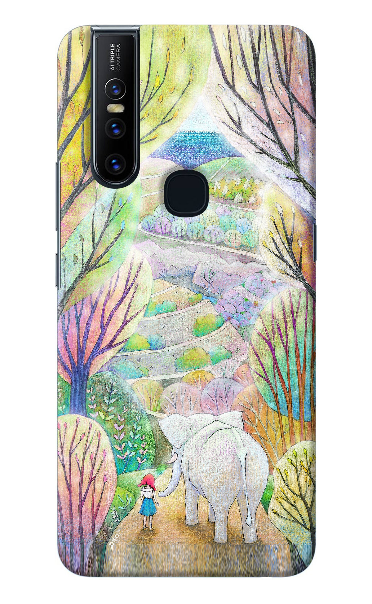 Nature Painting Vivo V15 Back Cover