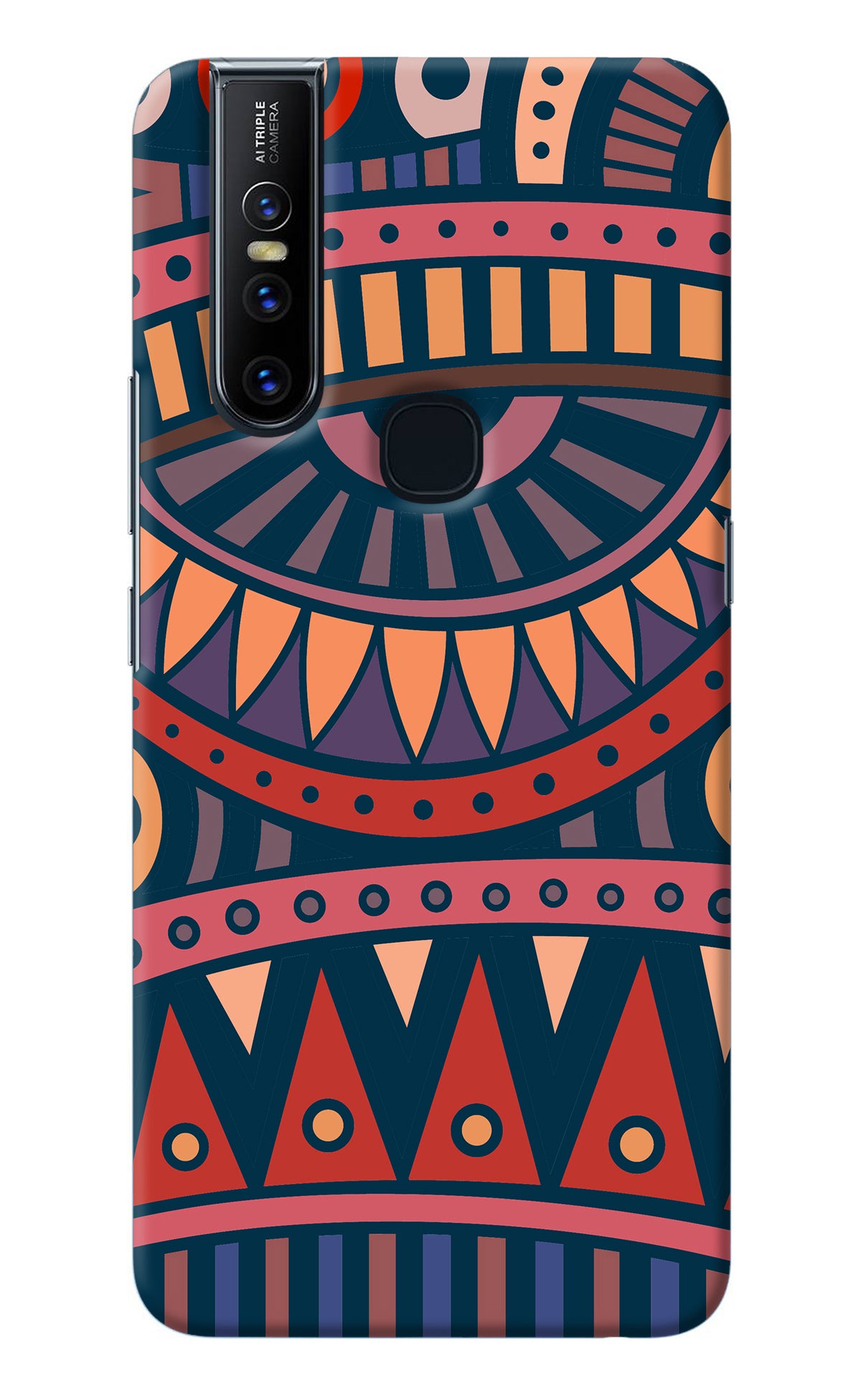 African Culture Design Vivo V15 Back Cover