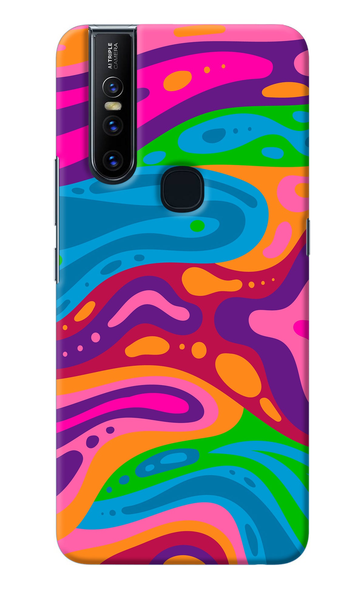 Trippy Pattern Vivo V15 Back Cover