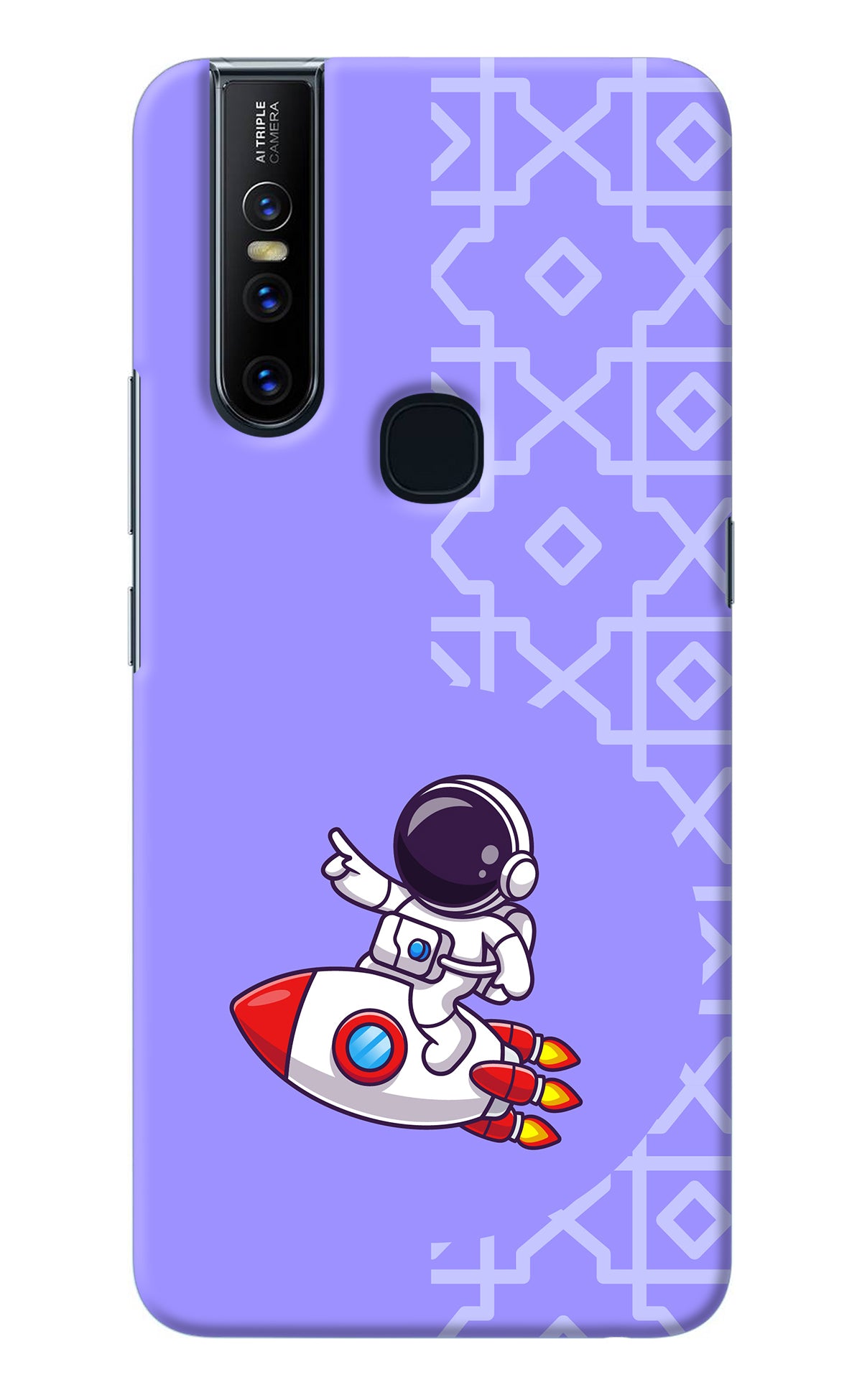 Cute Astronaut Vivo V15 Back Cover