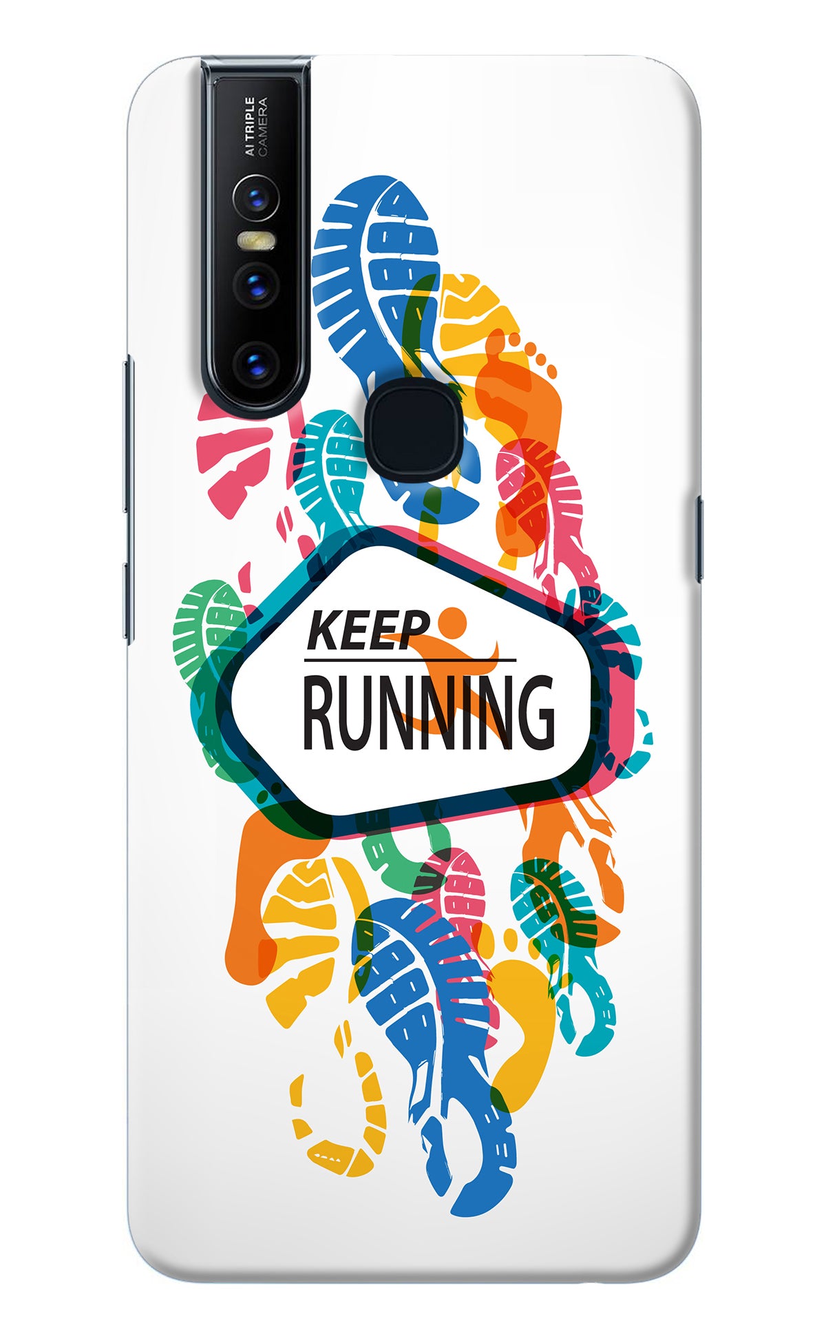 Keep Running Vivo V15 Back Cover