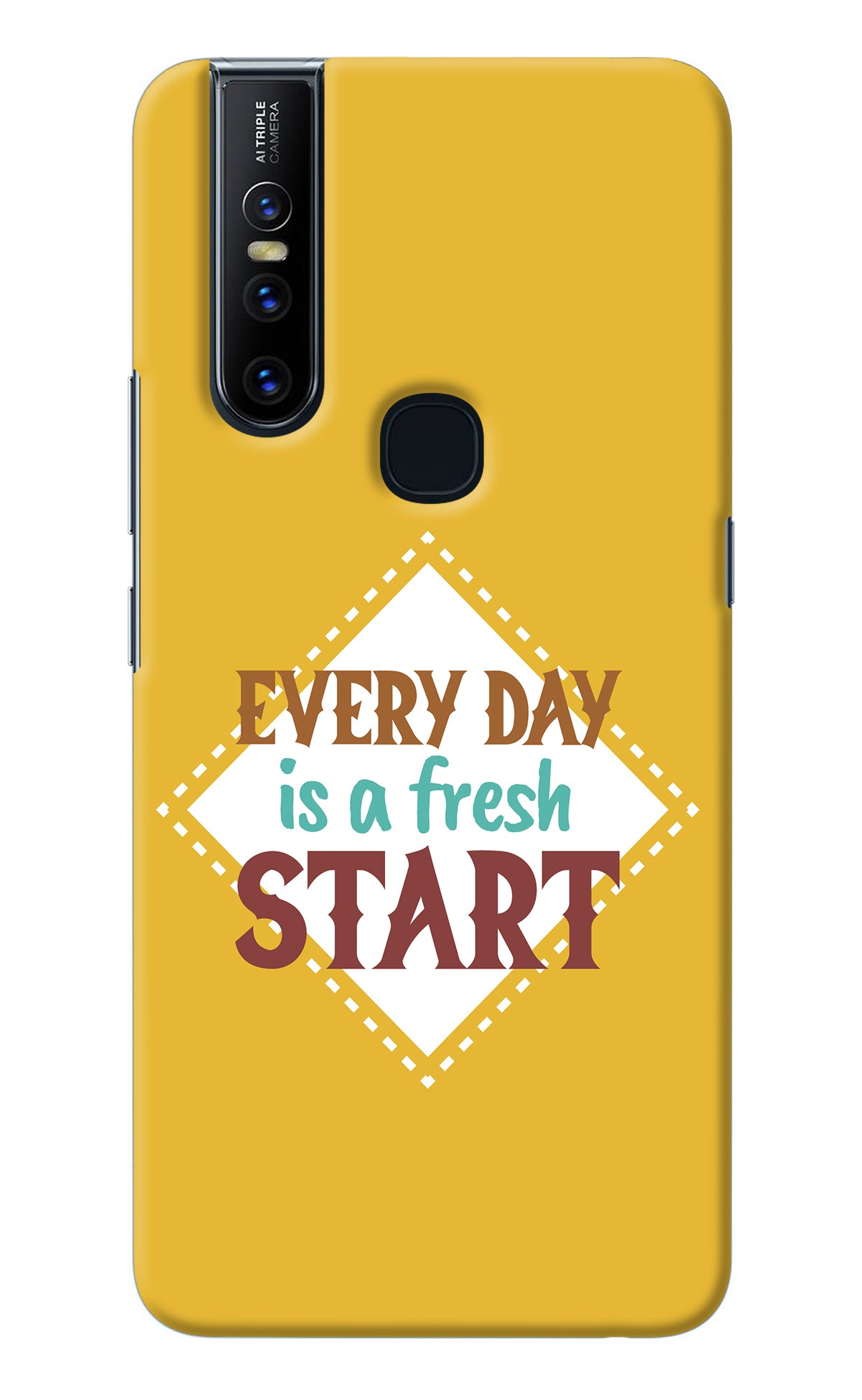 Every day is a Fresh Start Vivo V15 Back Cover