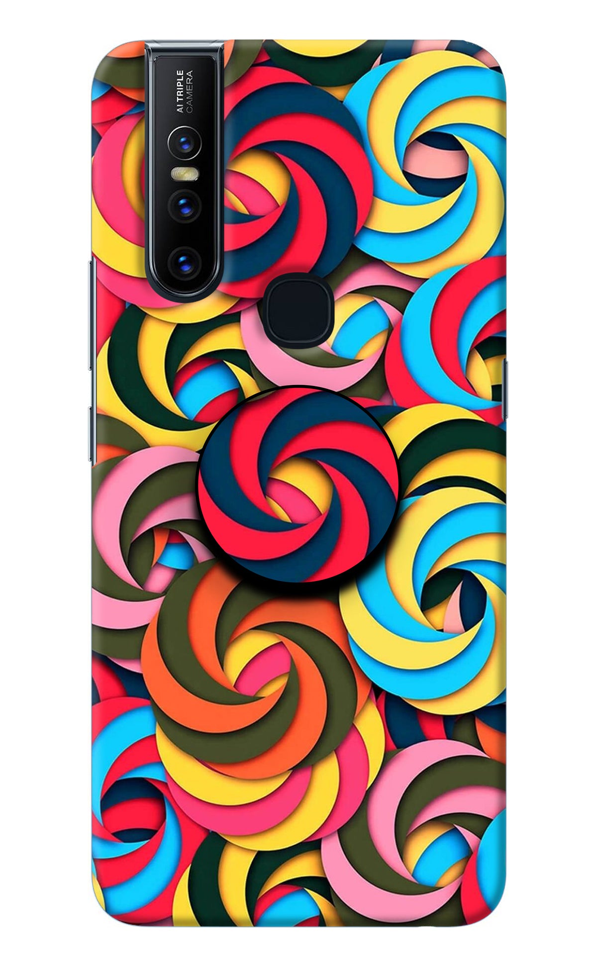 Spiral Pattern Vivo V15 Pop Case