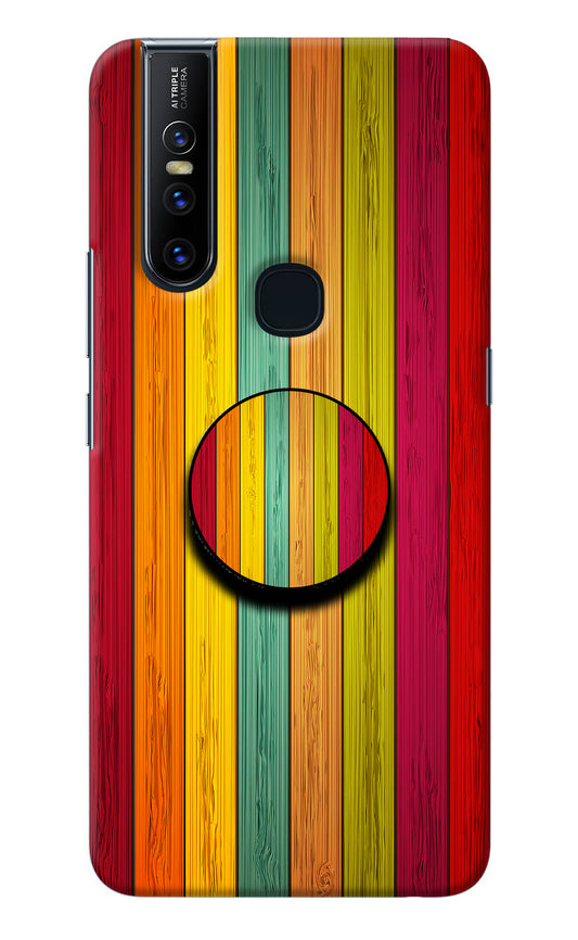 Multicolor Wooden Vivo V15 Pop Case