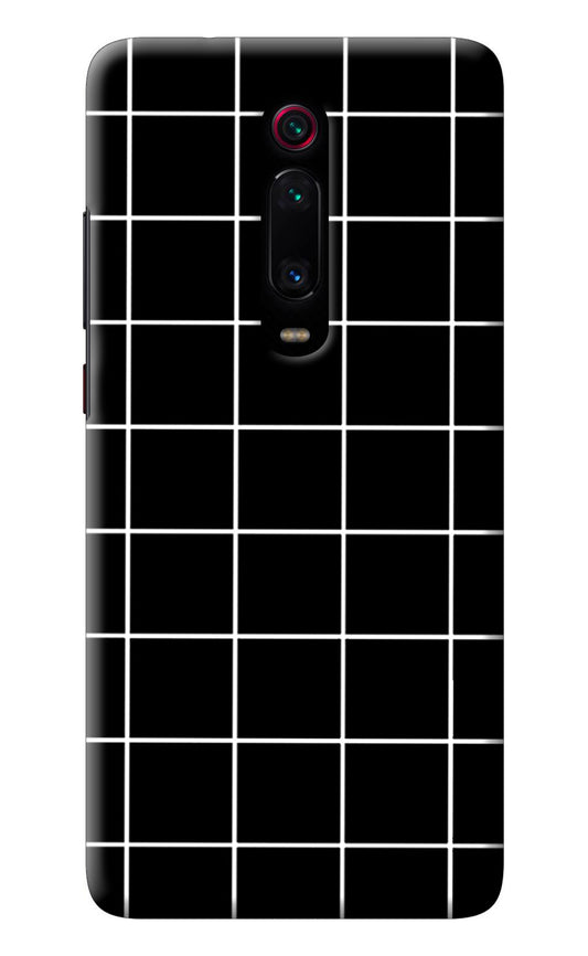 White Grid Redmi K20/K20 Pro Back Cover