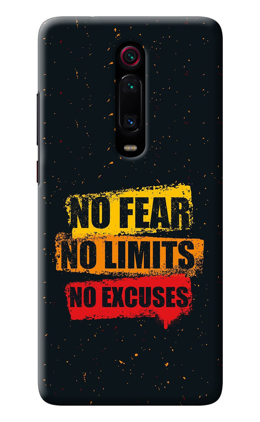 No Fear No Limits No Excuse Redmi K20/K20 Pro Back Cover