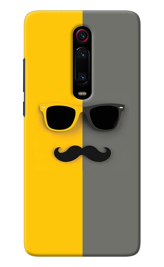 Sunglasses with Mustache Redmi K20/K20 Pro Back Cover