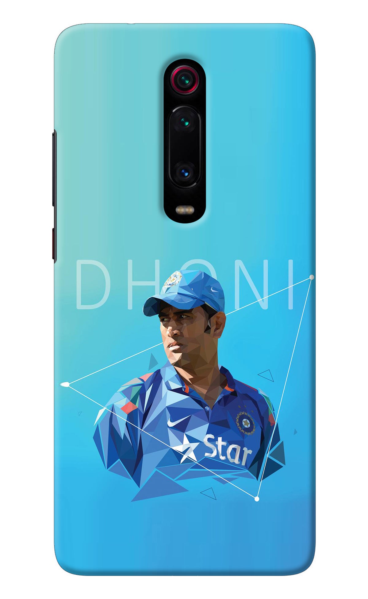 Dhoni Artwork Redmi K20/K20 Pro Back Cover