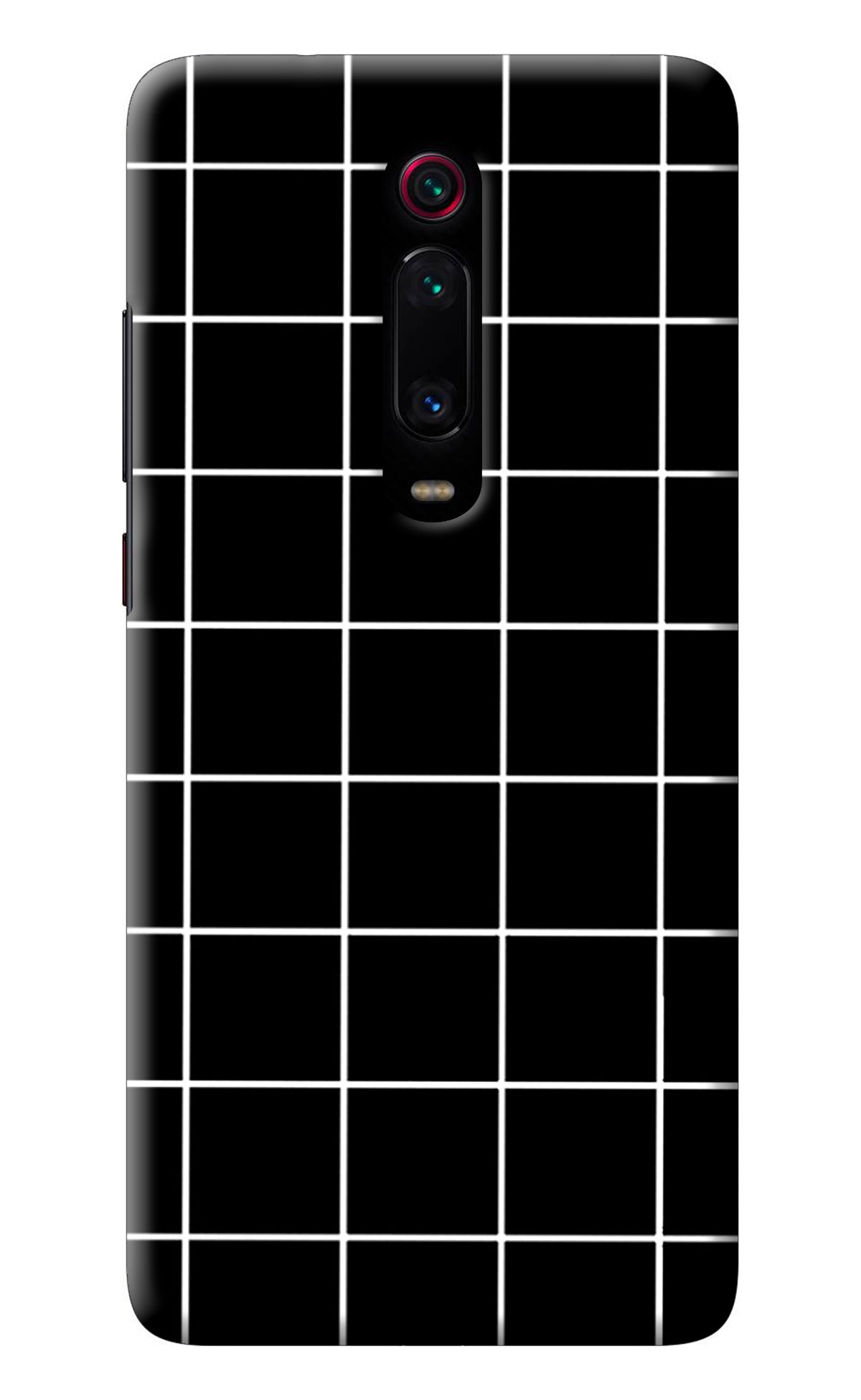 White Grid Redmi K20 Pro Back Cover