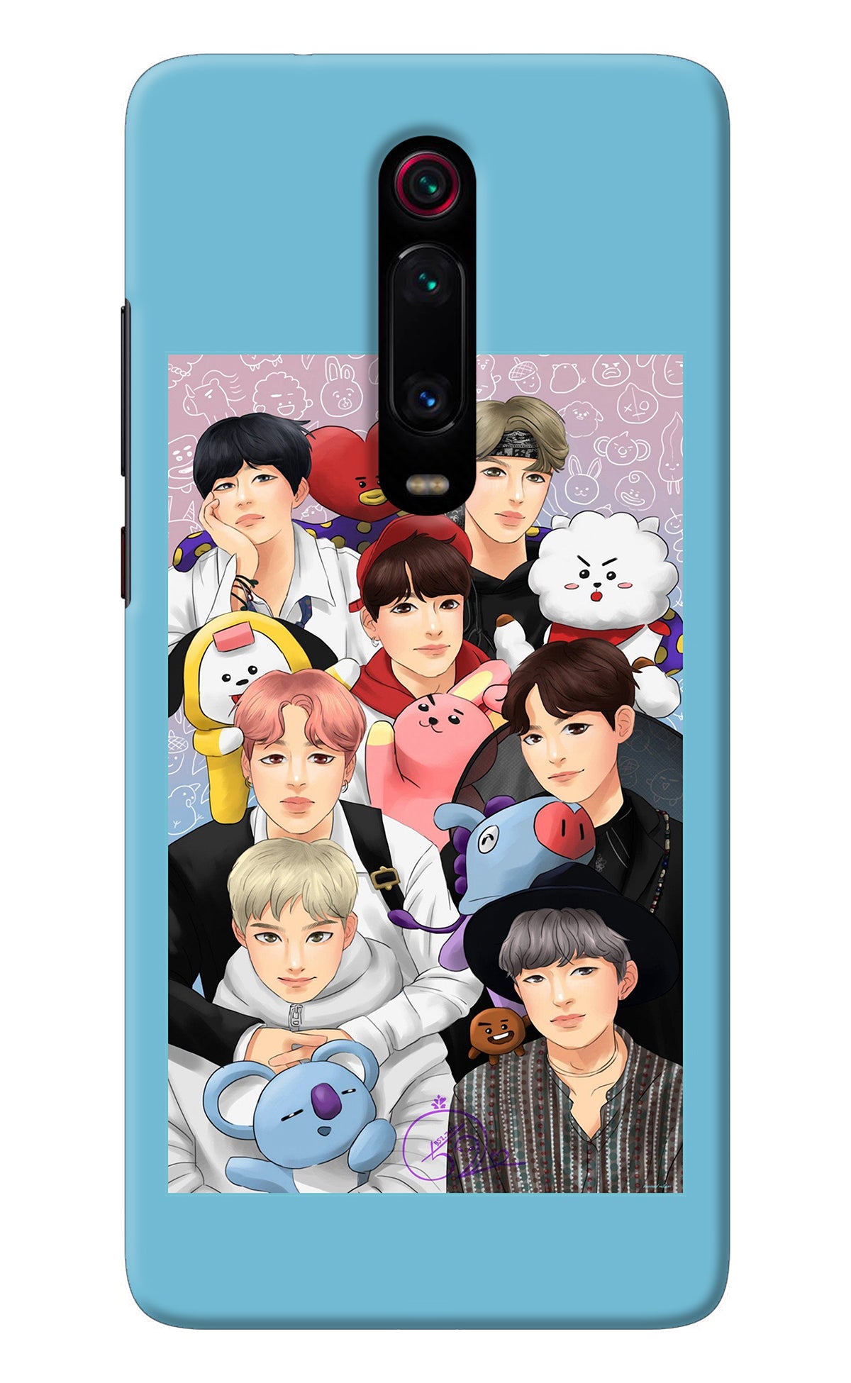 BTS with animals Redmi K20 Pro Back Cover