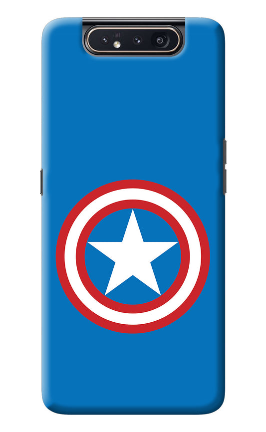 Captain America Logo Samsung A80 Back Cover