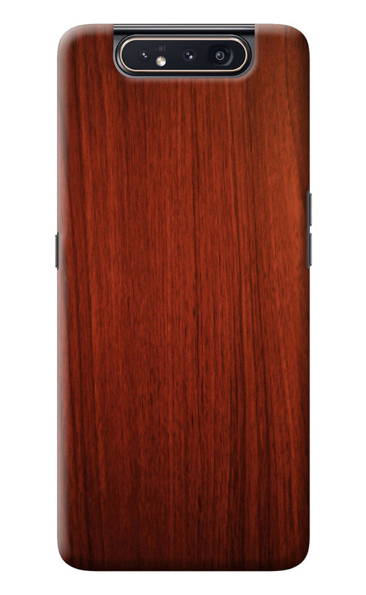 Wooden Plain Pattern Samsung A80 Back Cover