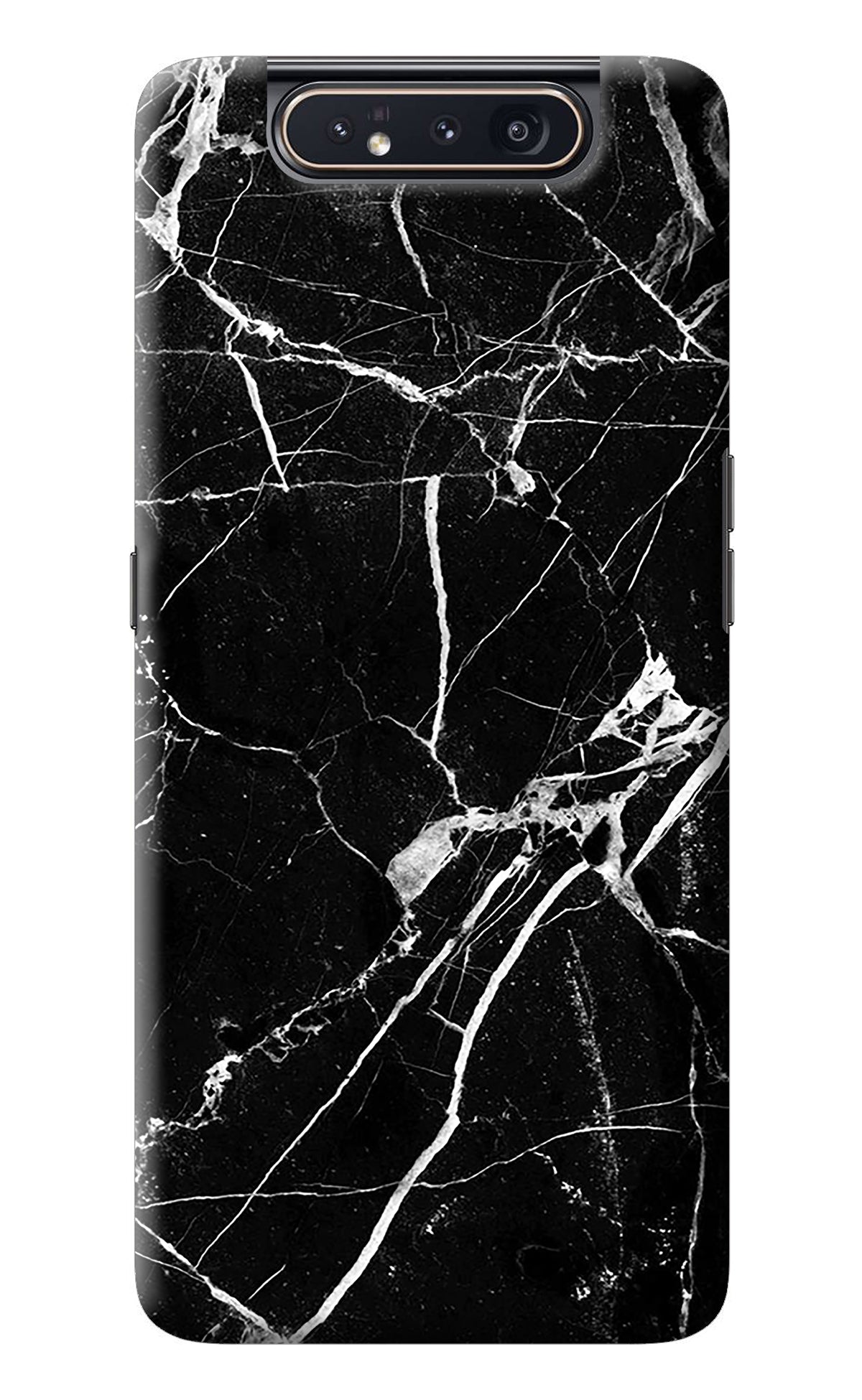 Black Marble Pattern Samsung A80 Back Cover