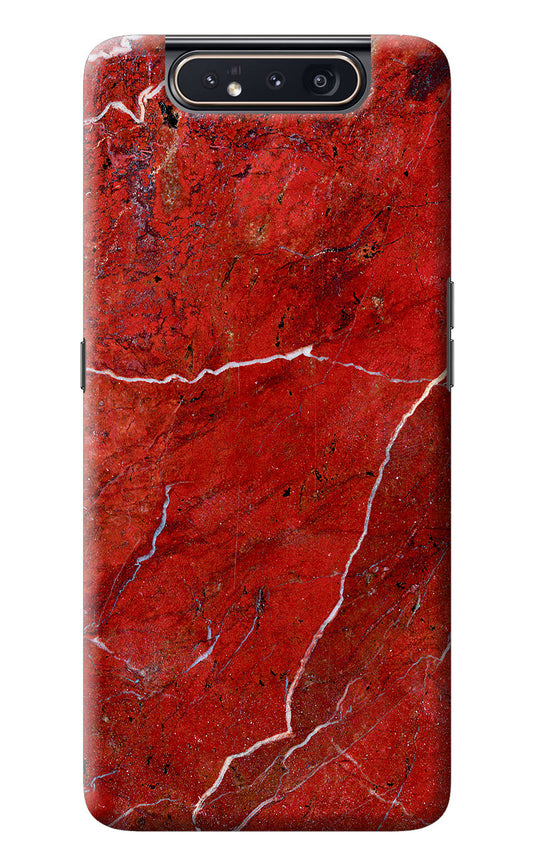 Red Marble Design Samsung A80 Back Cover