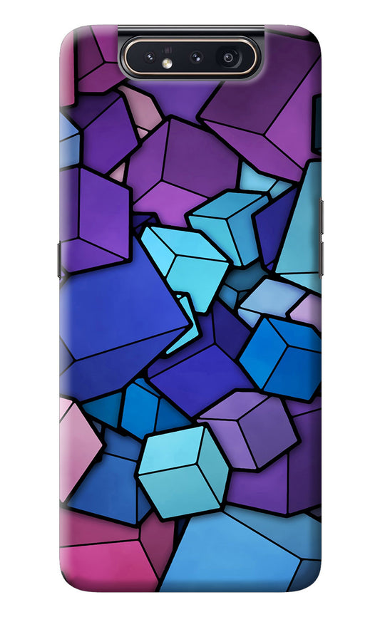 Cubic Abstract Samsung A80 Back Cover