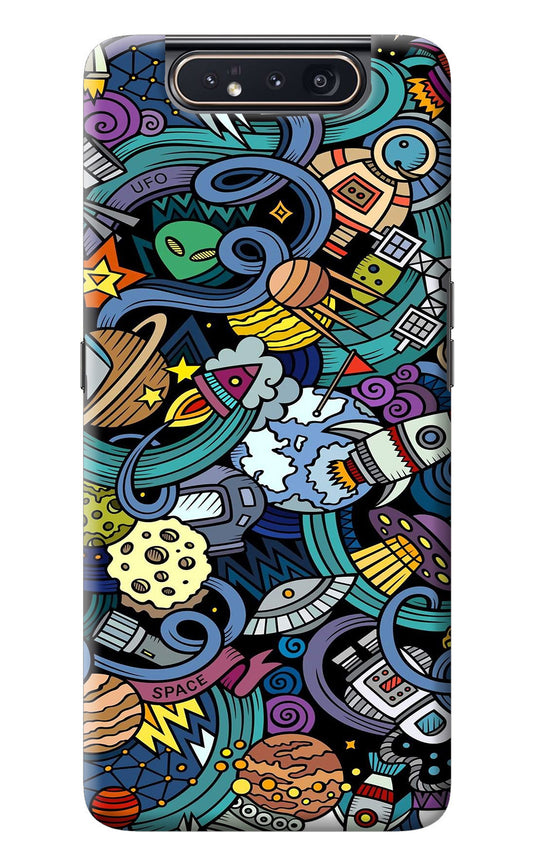 Space Abstract Samsung A80 Back Cover