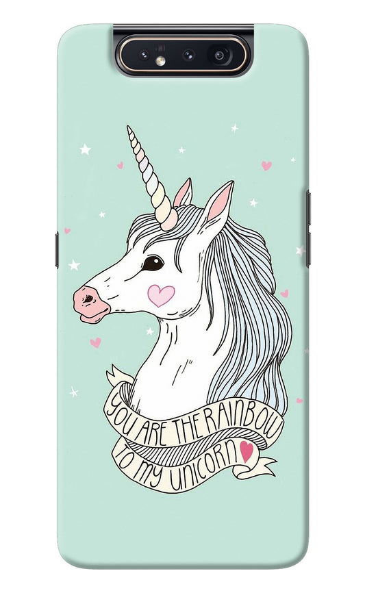 Unicorn Wallpaper Samsung A80 Back Cover