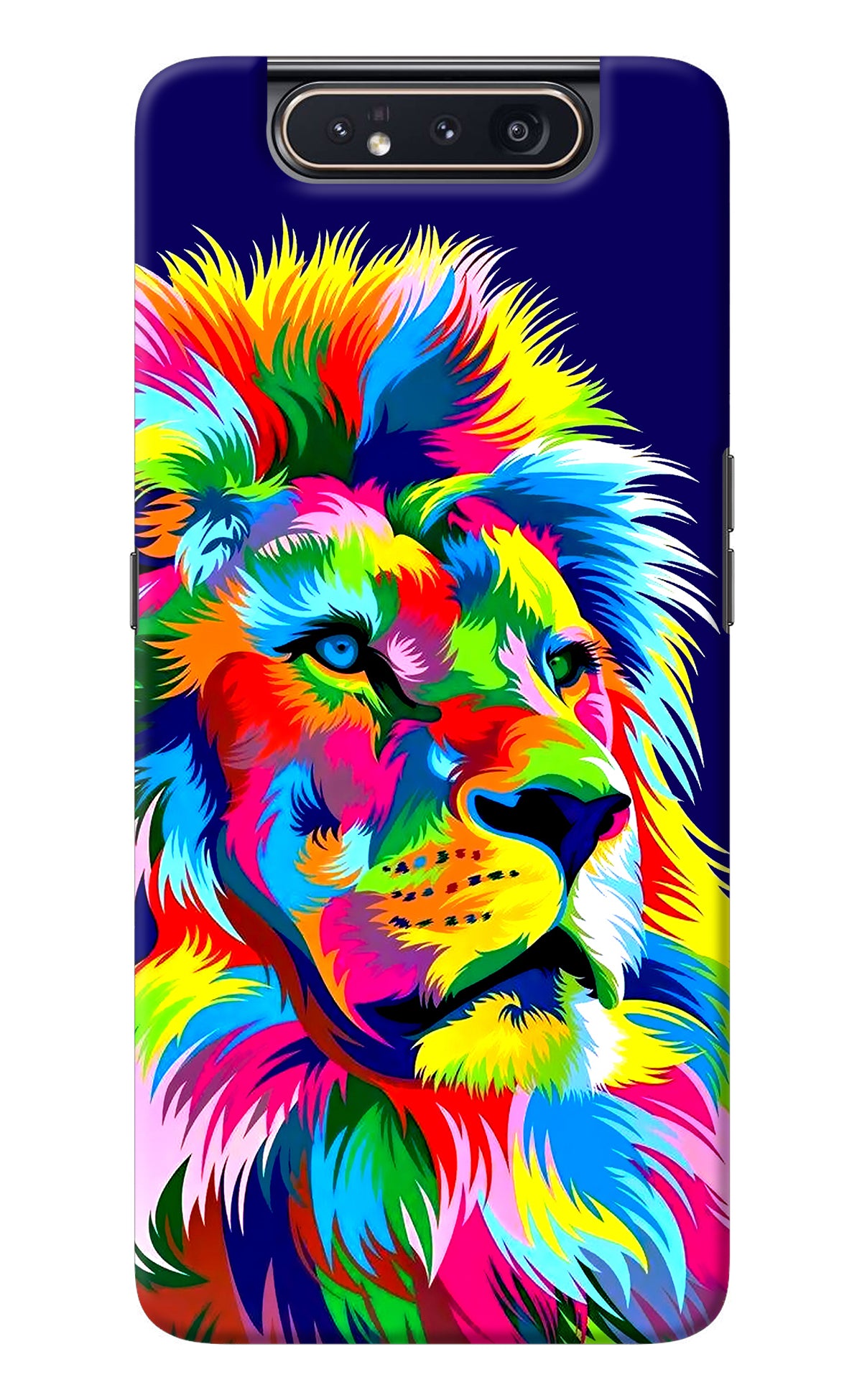 Vector Art Lion Samsung A80 Back Cover