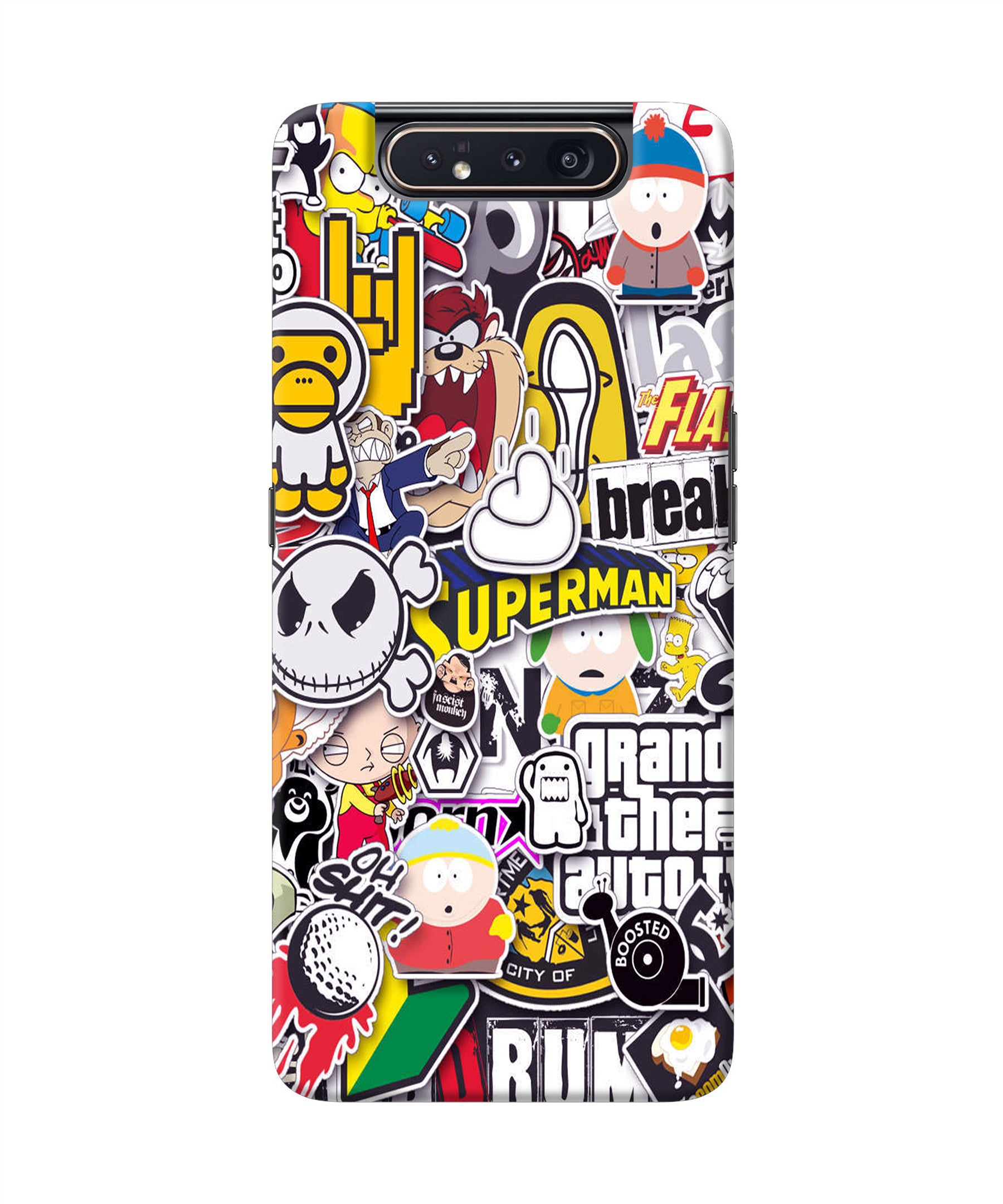 Sticker Bomb Samsung A80 Back Cover