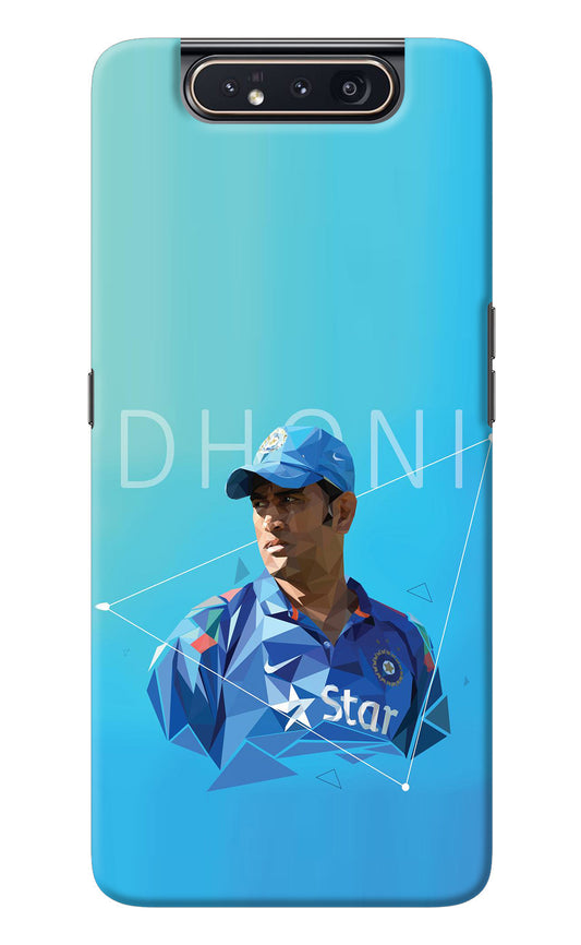 Dhoni Artwork Samsung A80 Back Cover