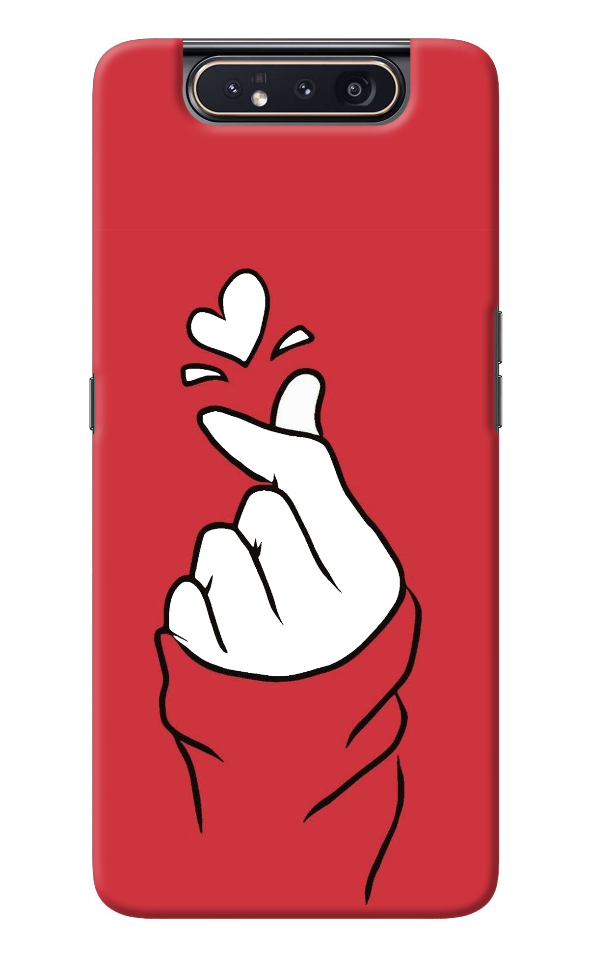 Korean Love Sign Samsung A80 Back Cover