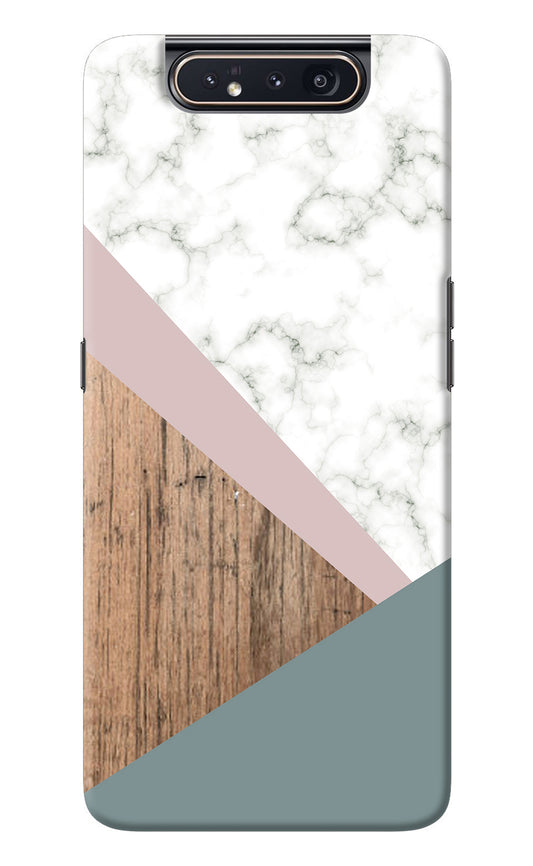 Marble wood Abstract Samsung A80 Back Cover