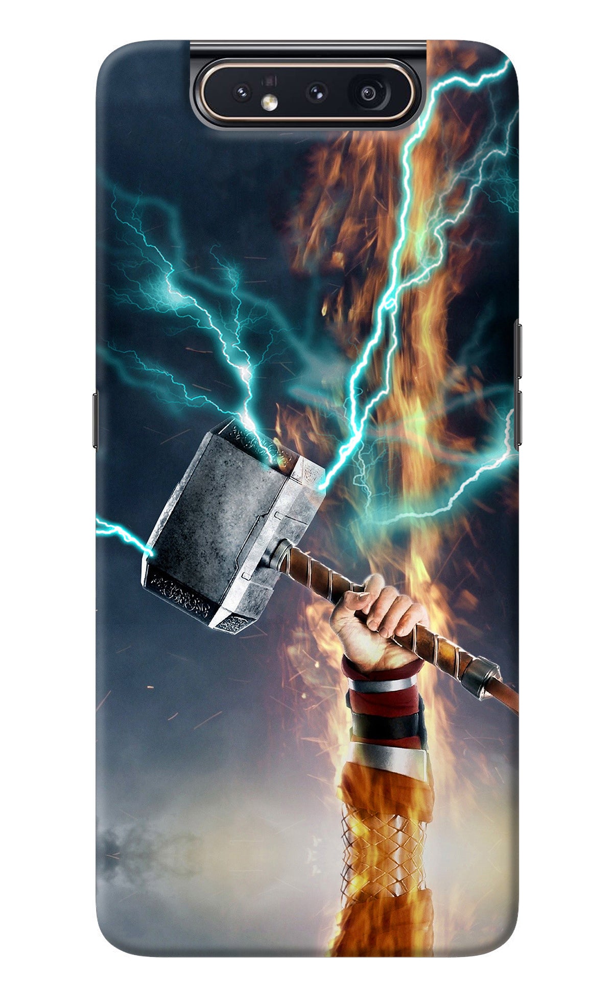 Thor Hammer Mjolnir Samsung A80 Back Cover