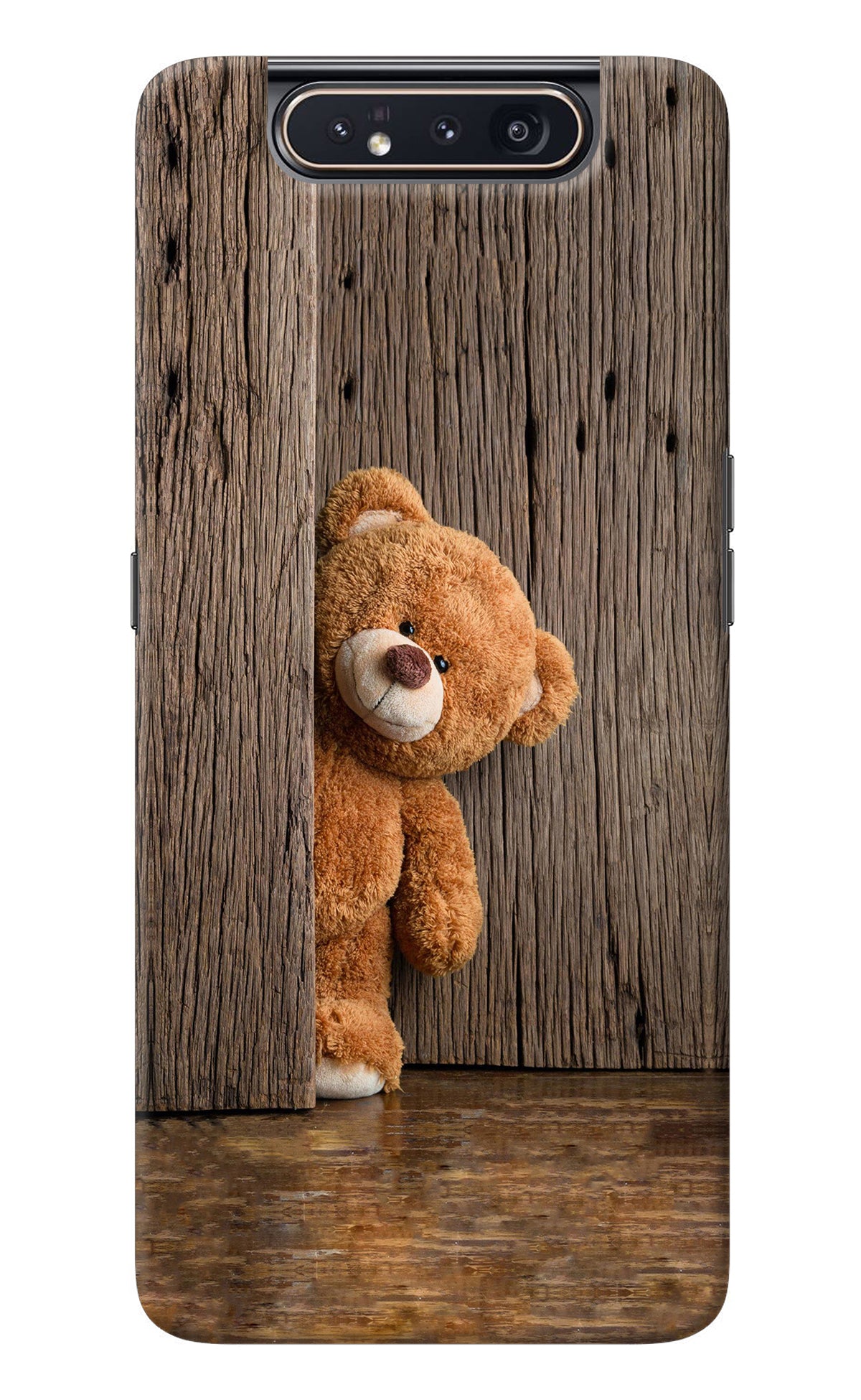 Teddy Wooden Samsung A80 Back Cover