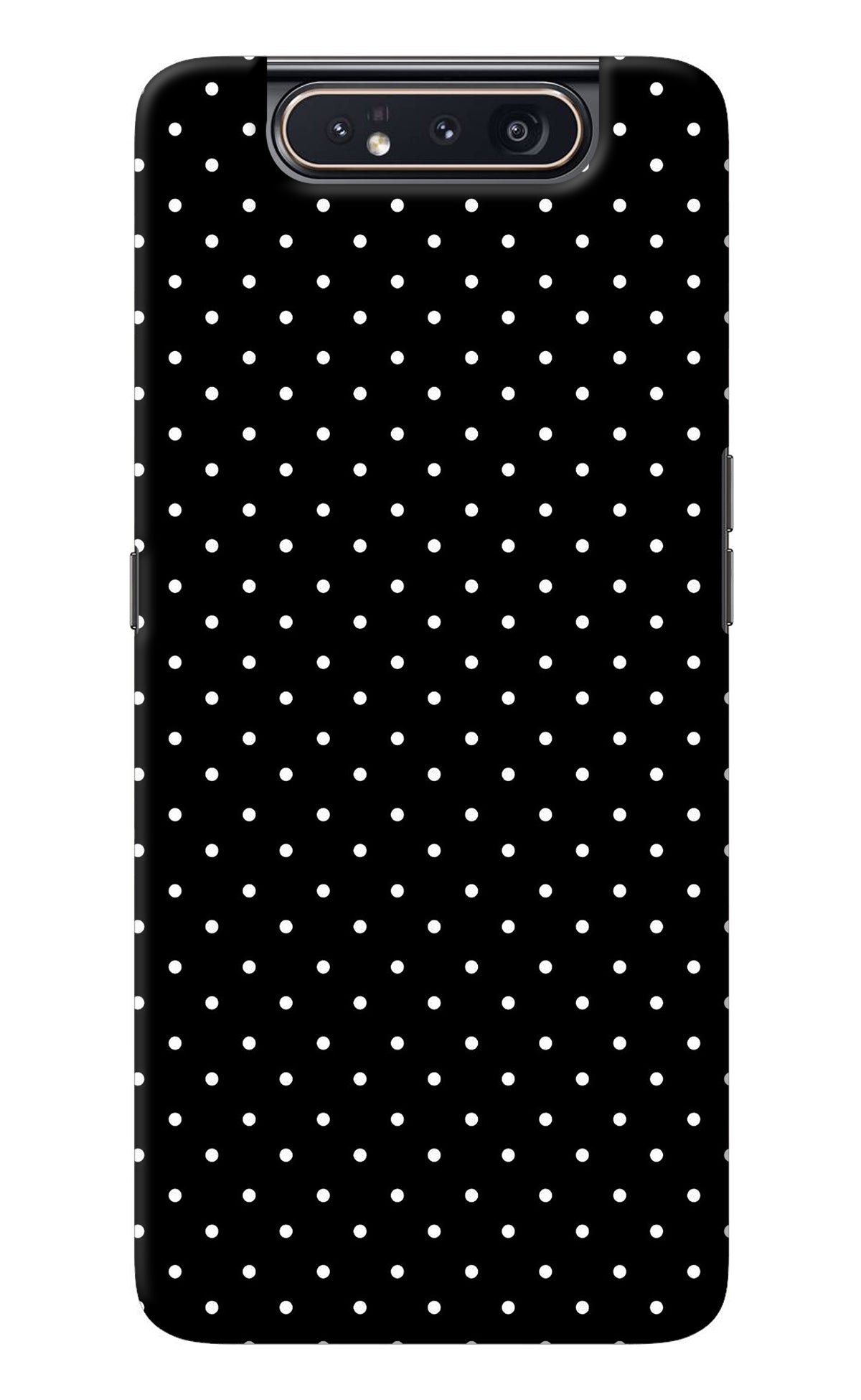 White Dots Samsung A80 Back Cover