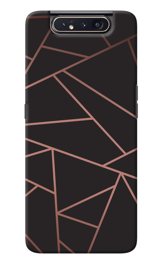 Geometric Pattern Samsung A80 Back Cover