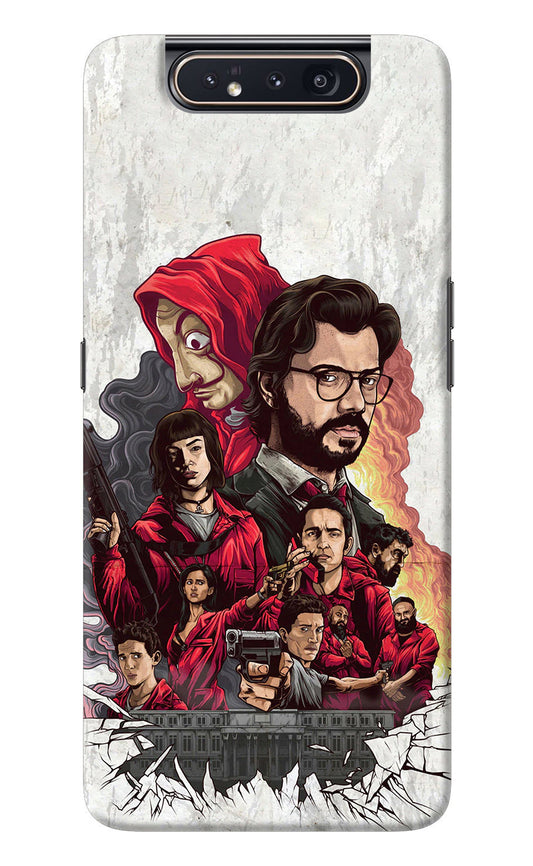 Money Heist Artwork Samsung A80 Back Cover