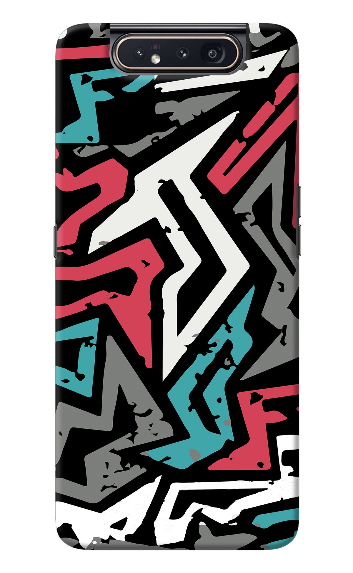 Geometric Graffiti Samsung A80 Back Cover