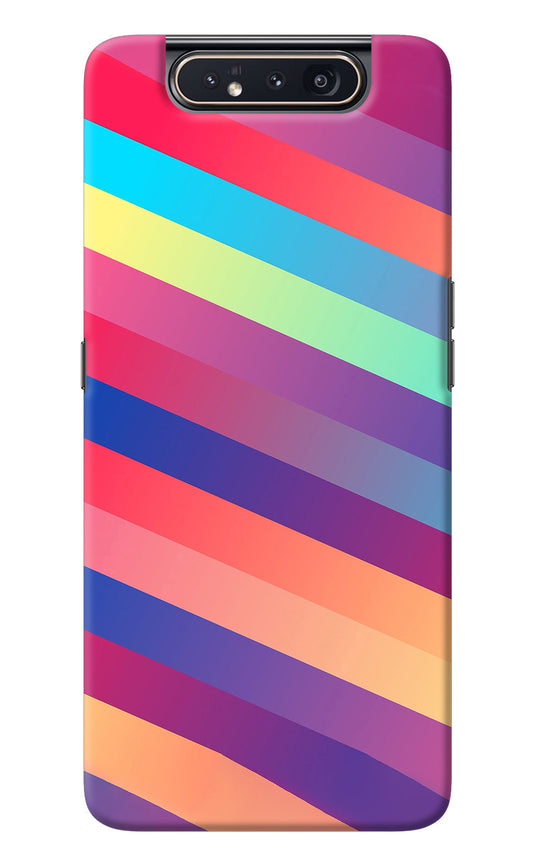 Stripes color Samsung A80 Back Cover