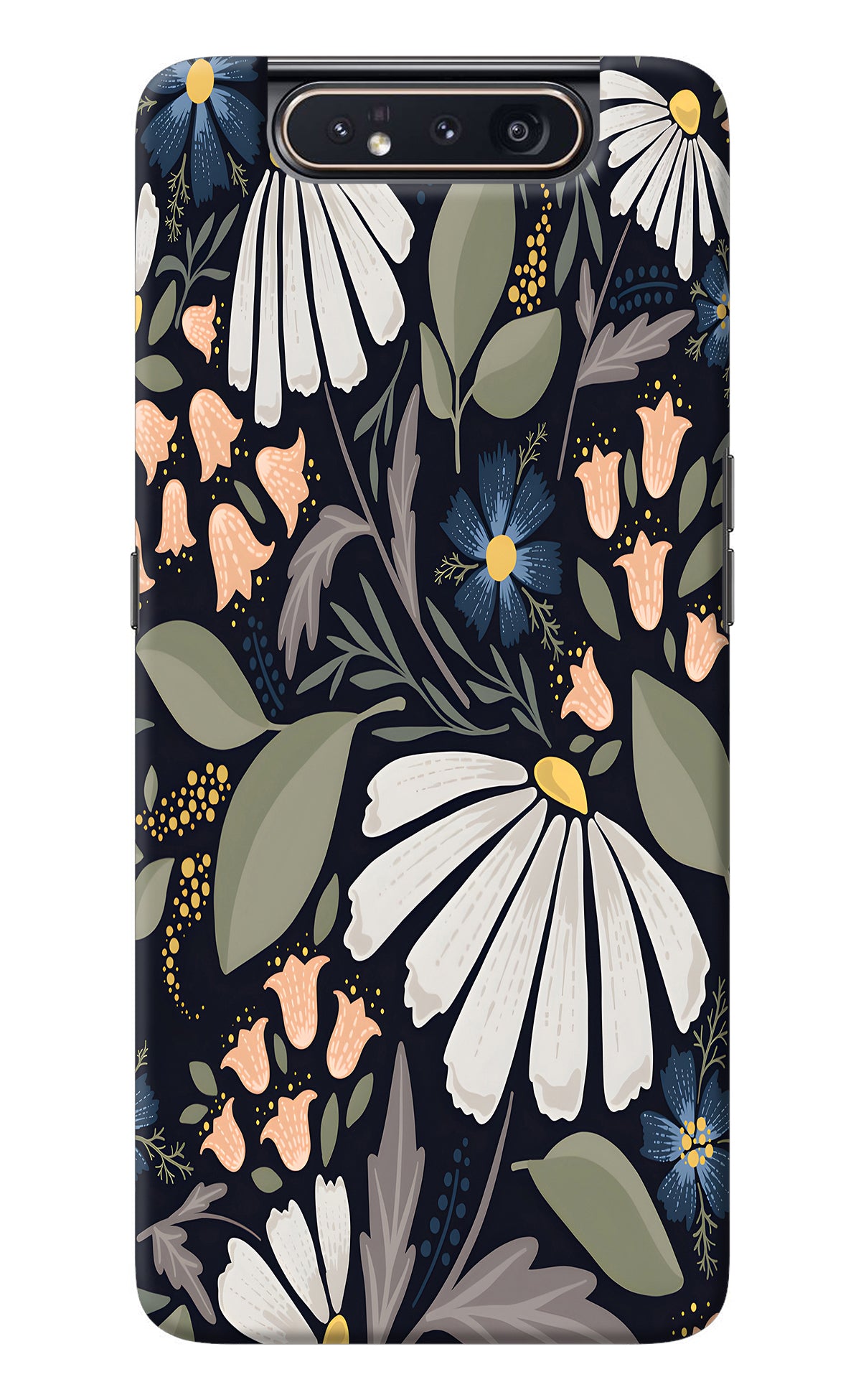 Flowers Art Samsung A80 Back Cover