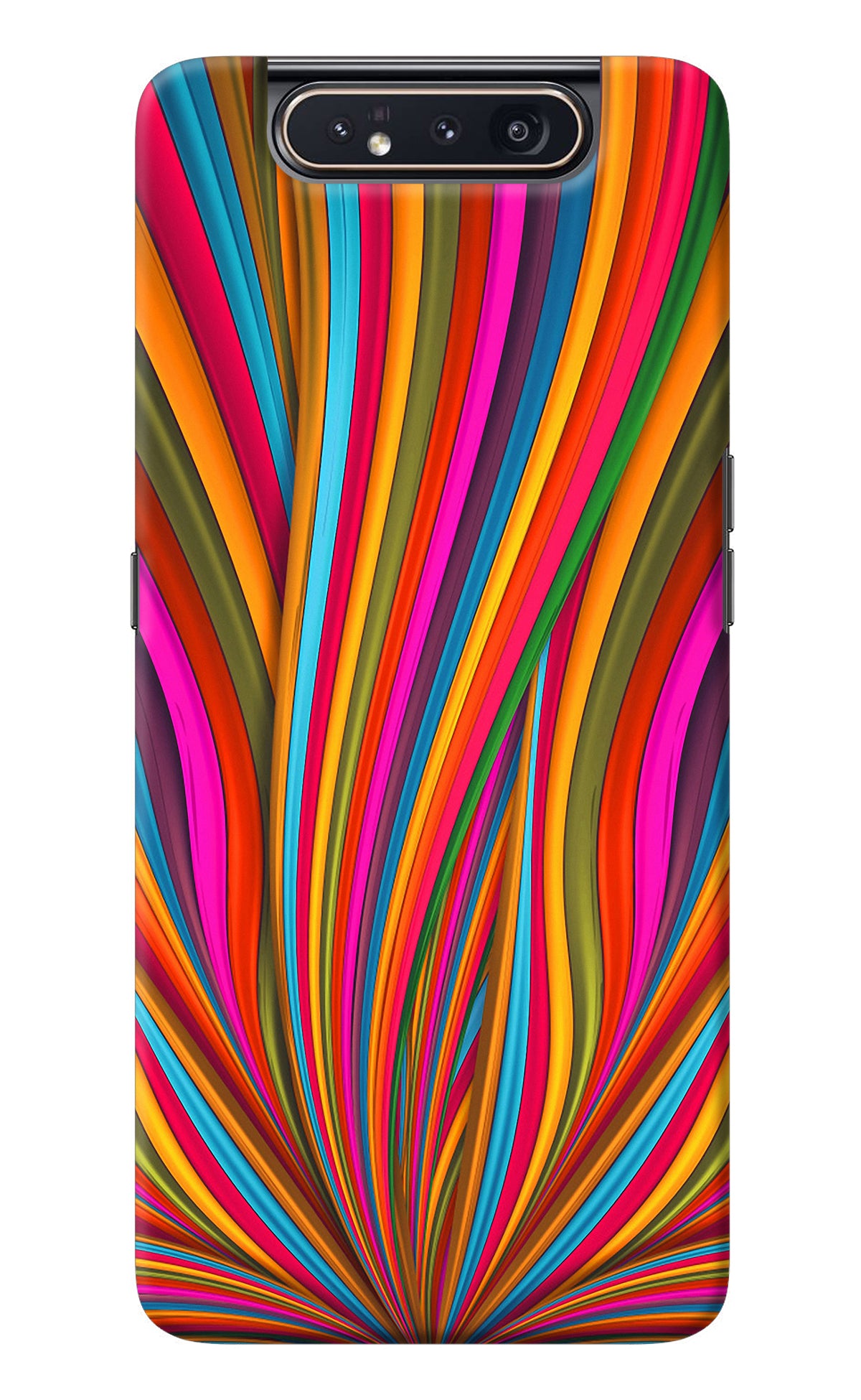 Trippy Wavy Samsung A80 Back Cover