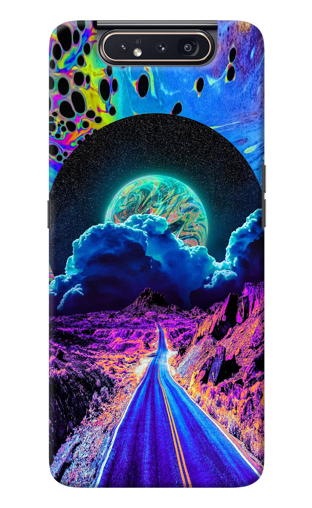 Psychedelic Painting Samsung A80 Back Cover