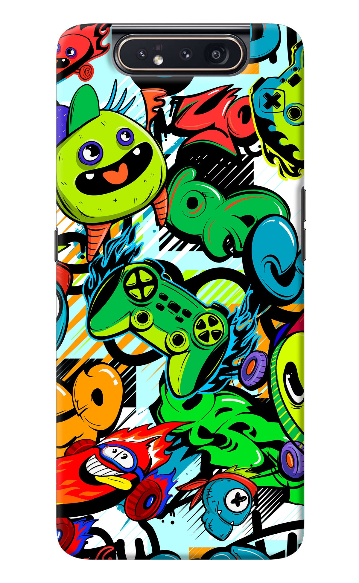 Game Doodle Samsung A80 Back Cover