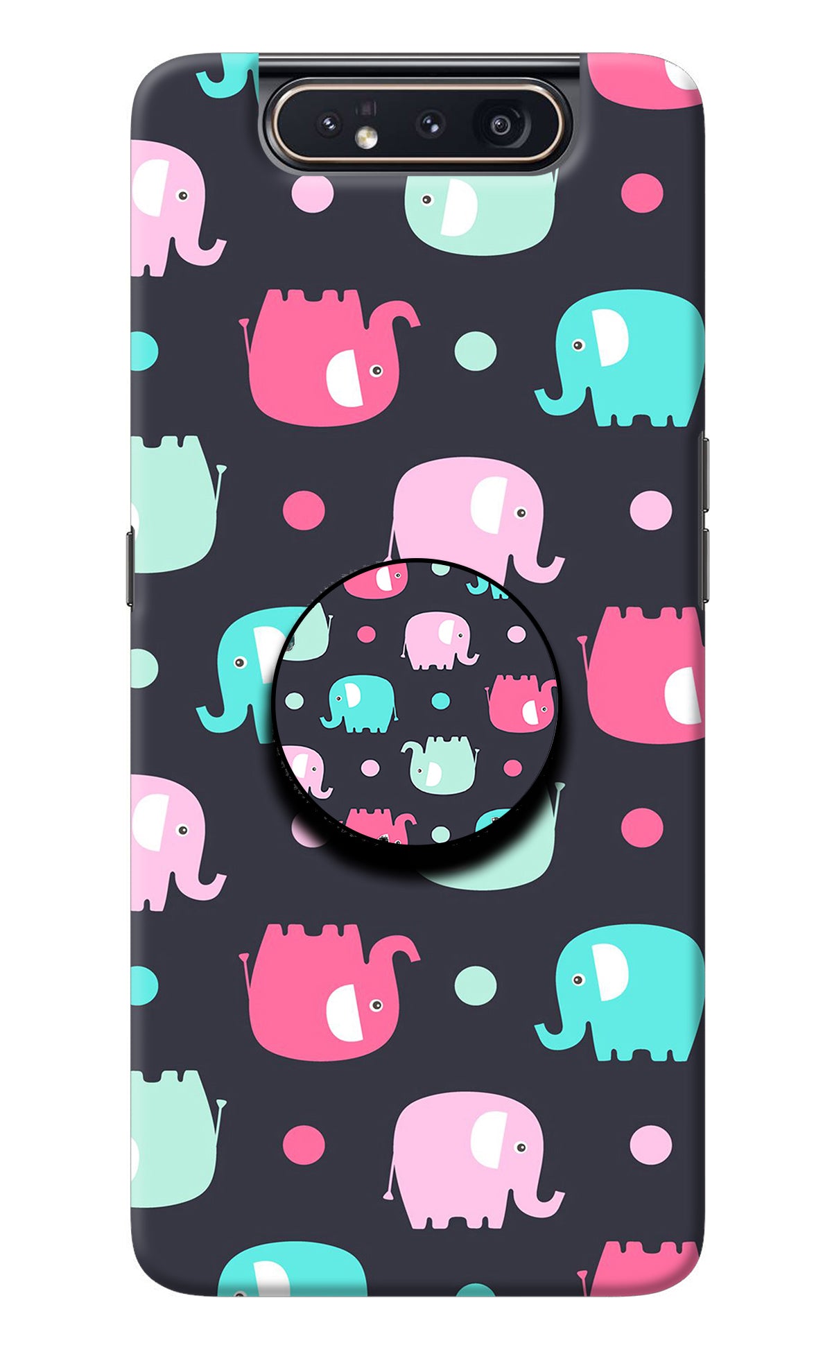 Baby Elephants Samsung A80 Pop Case