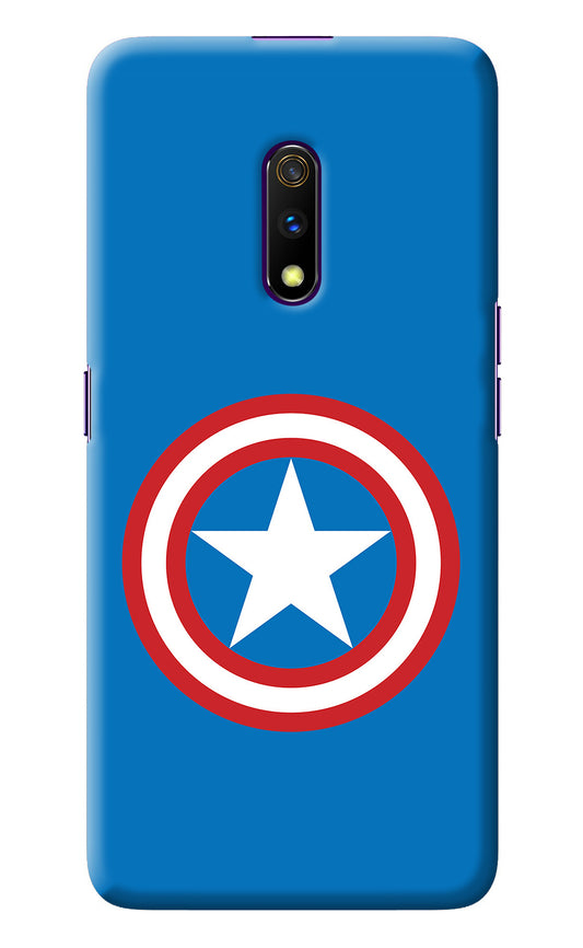 Captain America Logo Realme X Back Cover