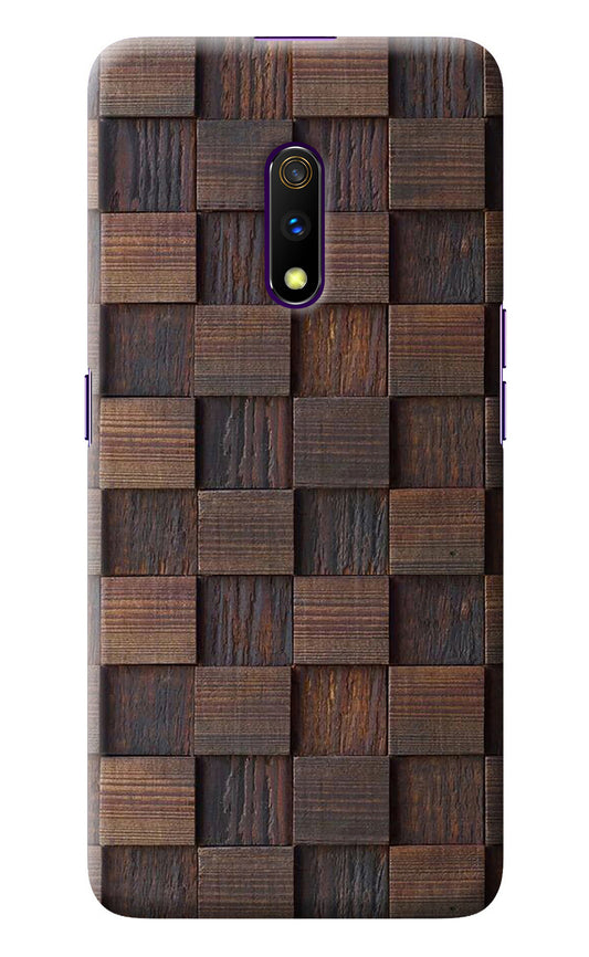 Wooden Cube Design Realme X Back Cover