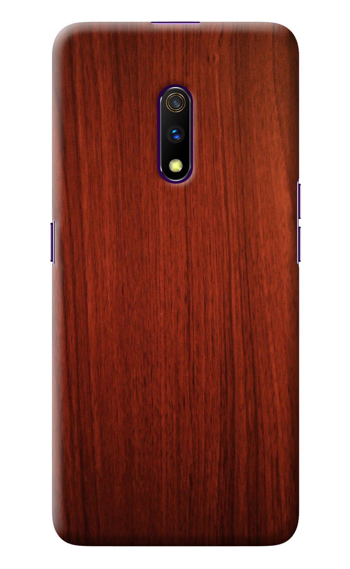 Wooden Plain Pattern Realme X Back Cover