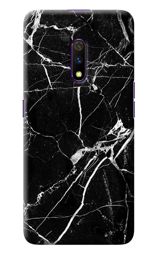 Black Marble Pattern Realme X Back Cover