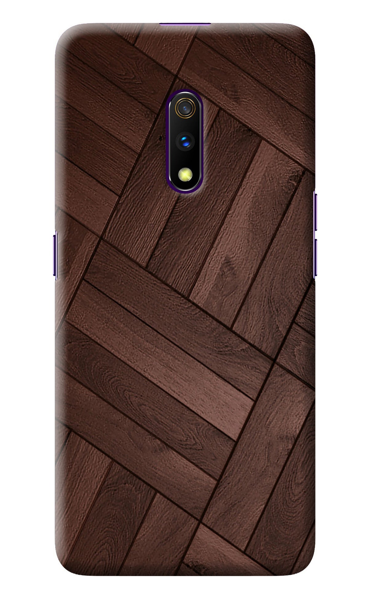 Wooden Texture Design Realme X Back Cover
