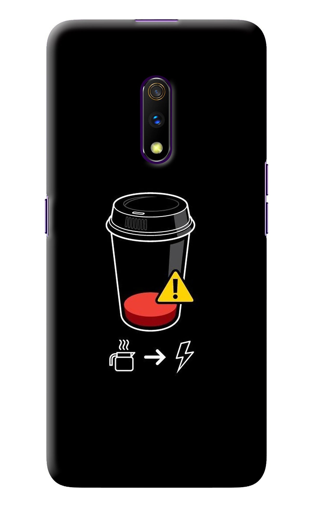 Coffee Realme X Back Cover