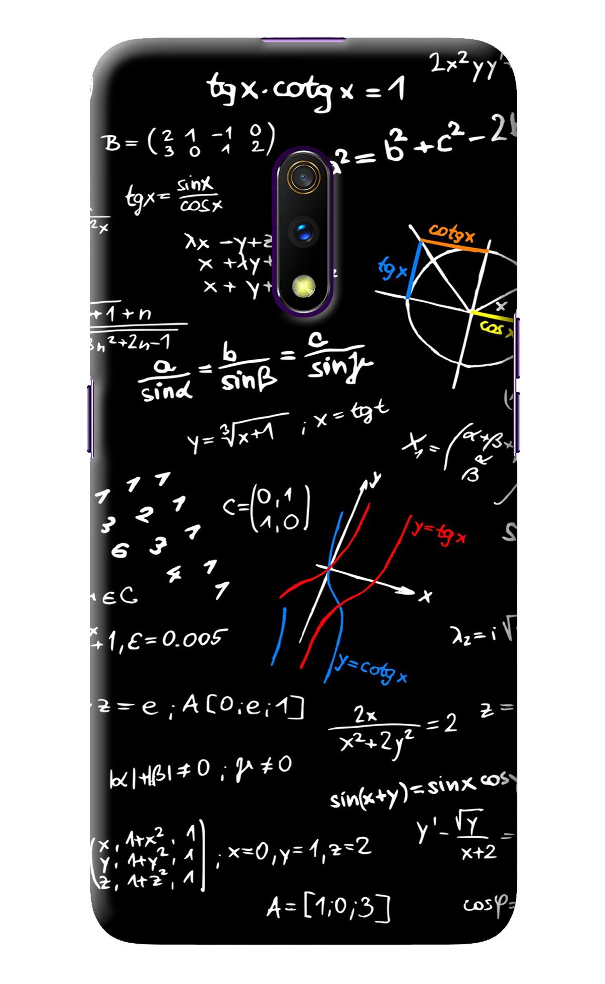 Mathematics Formula Realme X Back Cover